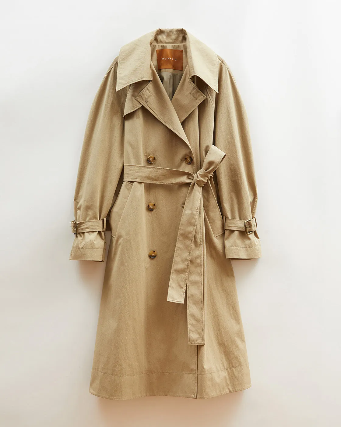Romy Trenchcoat Cotton Blend Twill Sage sold by Rejina Pyo product image thumbnail 4
