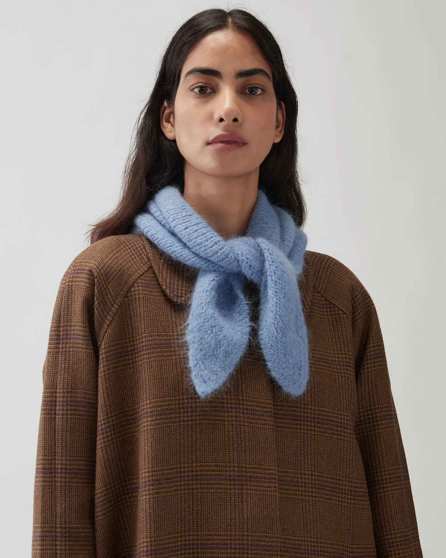 Triangle Scarf Alpaca Blend Blue sold by Rejina Pyo product image thumbnail 2