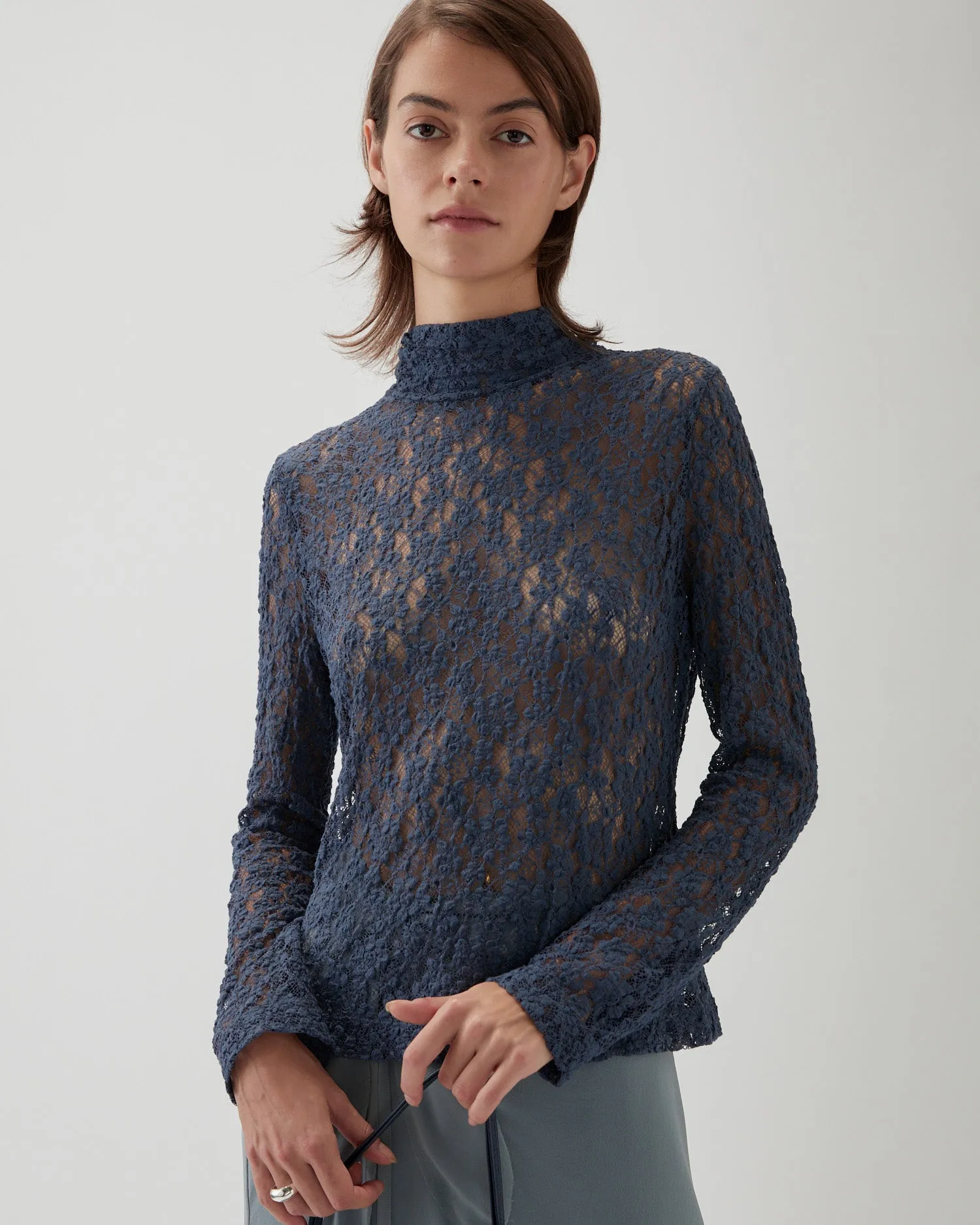 Bronte Top Cotton Blend Lace Navy sold by Rejina Pyo product image thumbnail 2
