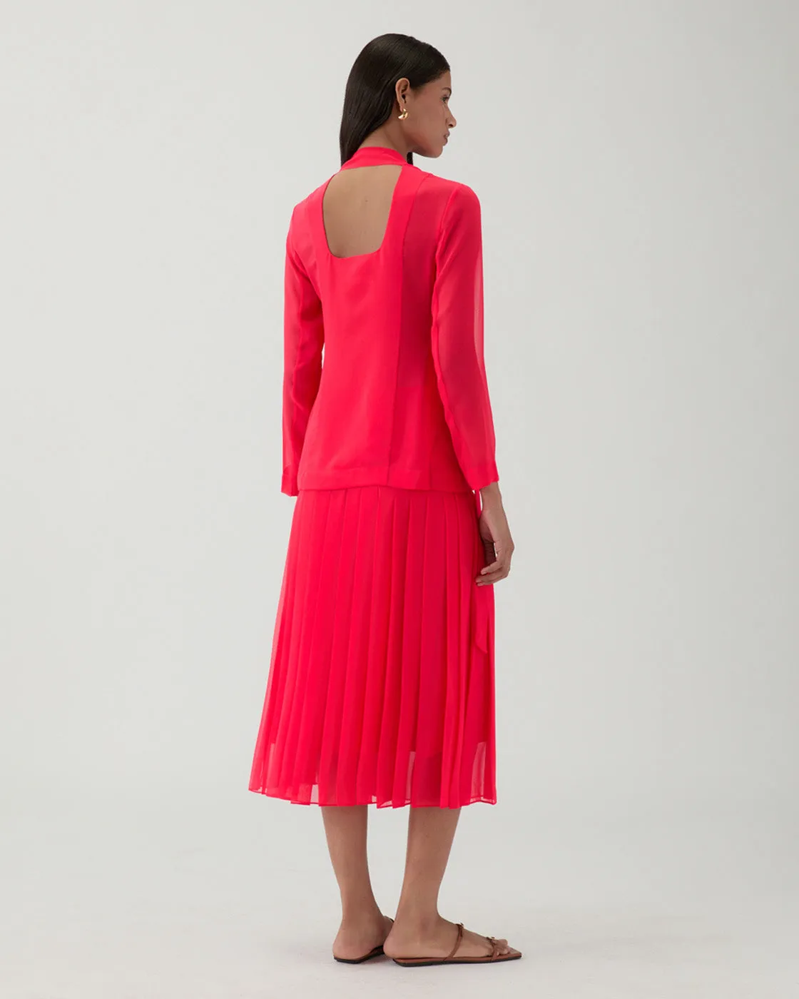 Kekoa Top Chiffon Hot Pink sold by Rejina Pyo product image thumbnail 4