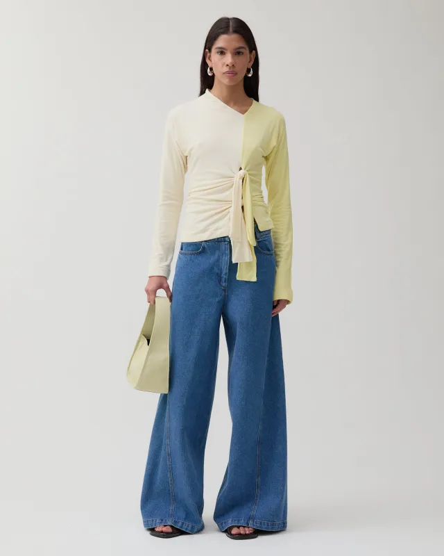 Analyn Top Tencel Blend Jersey Yellow made by Rejina Pyo