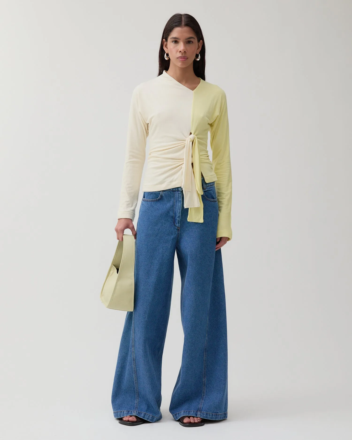 Analyn Top Tencel Blend Jersey Yellow sold by Rejina Pyo