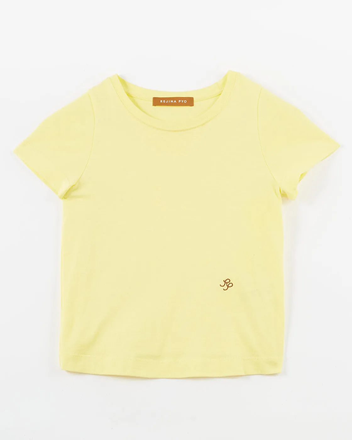 Adina T-Shirt Organic Cotton Jersey Yellow sold by Rejina Pyo product image thumbnail 5