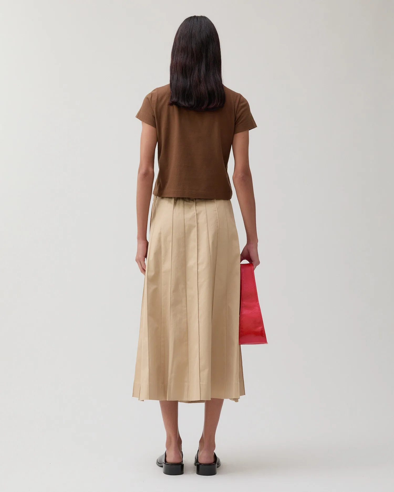 Adina T-Shirt Organic Cotton Jersey Brown sold by Rejina Pyo product image thumbnail 4