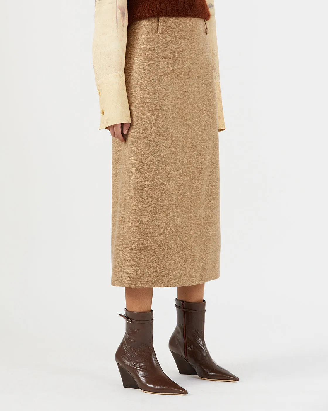 Ines Skirt Alpaca Wool Blend Speckle sold by Rejina Pyo product image thumbnail 2