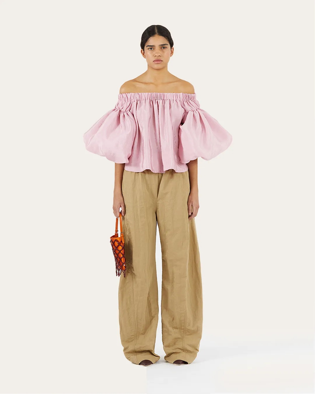 Carly Blouse Viscose Blend Pink sold by Rejina Pyo