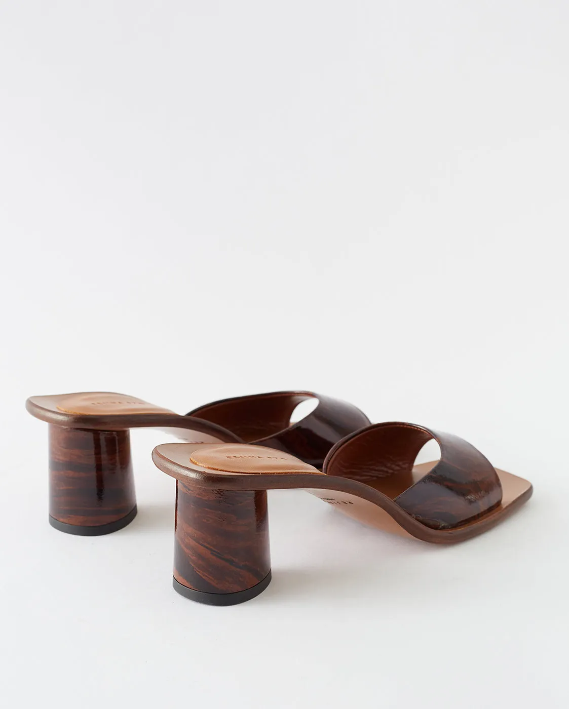 Selma Heels Patent Leather Wood Brown sold by Rejina Pyo product image thumbnail 3