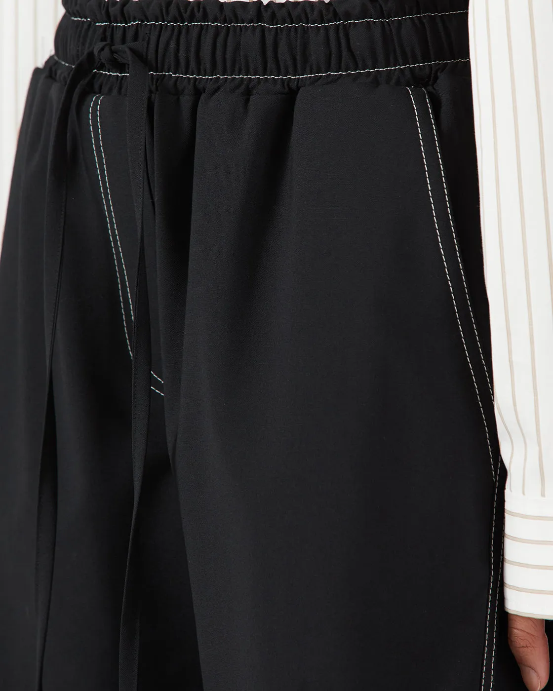 Una Trousers Wool Blend Suiting Black sold by Rejina Pyo product image thumbnail 4