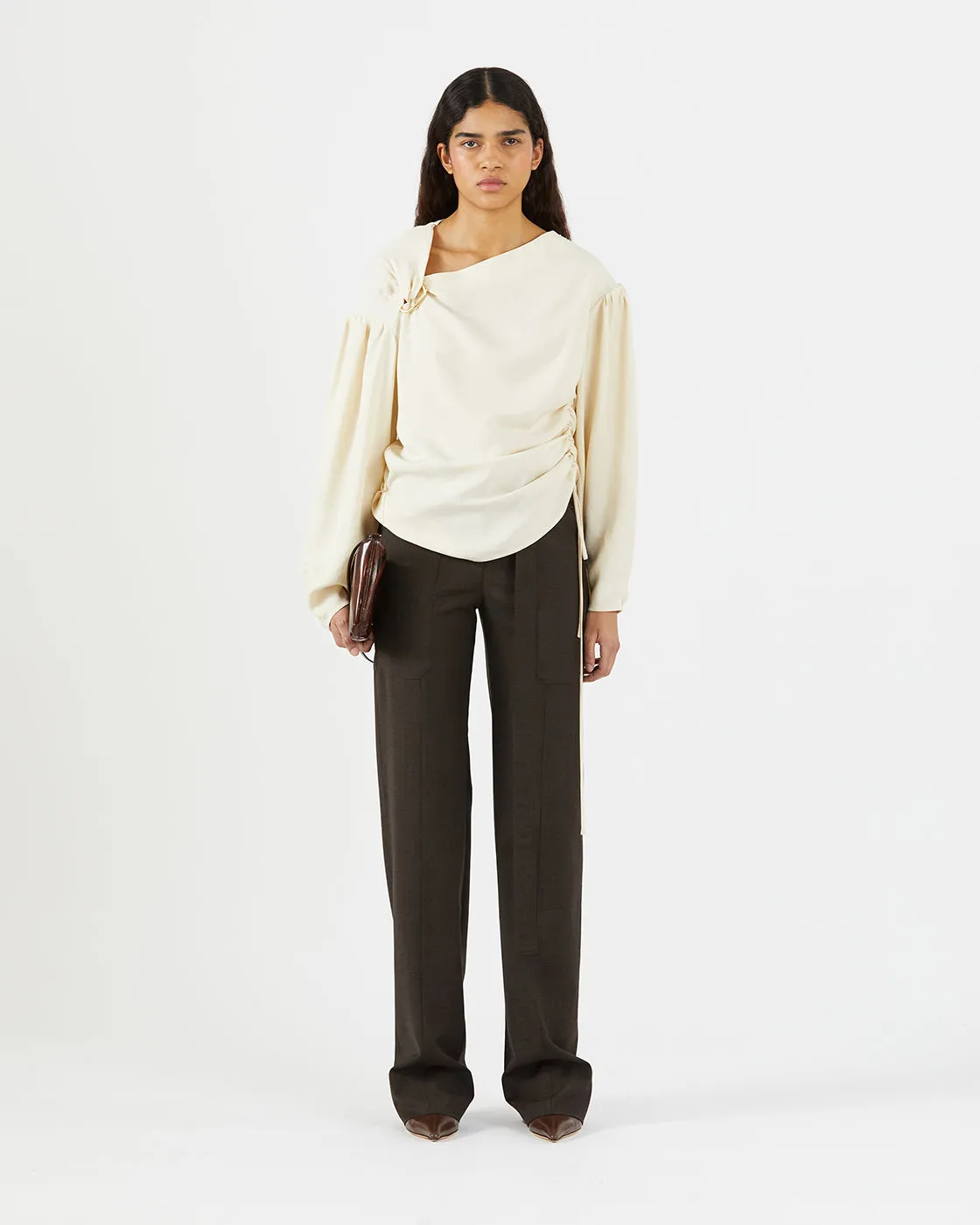Miller Blouse Tencel Blend Off-White sold by Rejina Pyo product image thumbnail 3