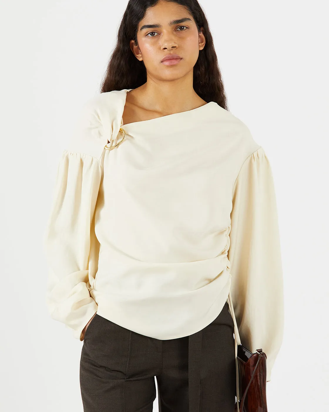 Miller Blouse Tencel Blend Off-White sold by Rejina Pyo product image thumbnail 2