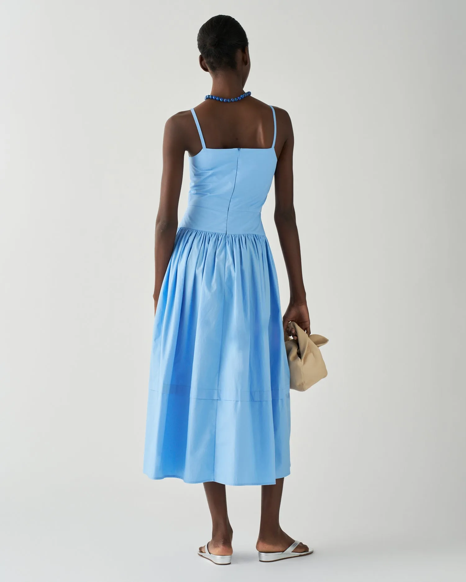 Issy Dress Cotton Poplin Blue sold by Rejina Pyo product image thumbnail 4