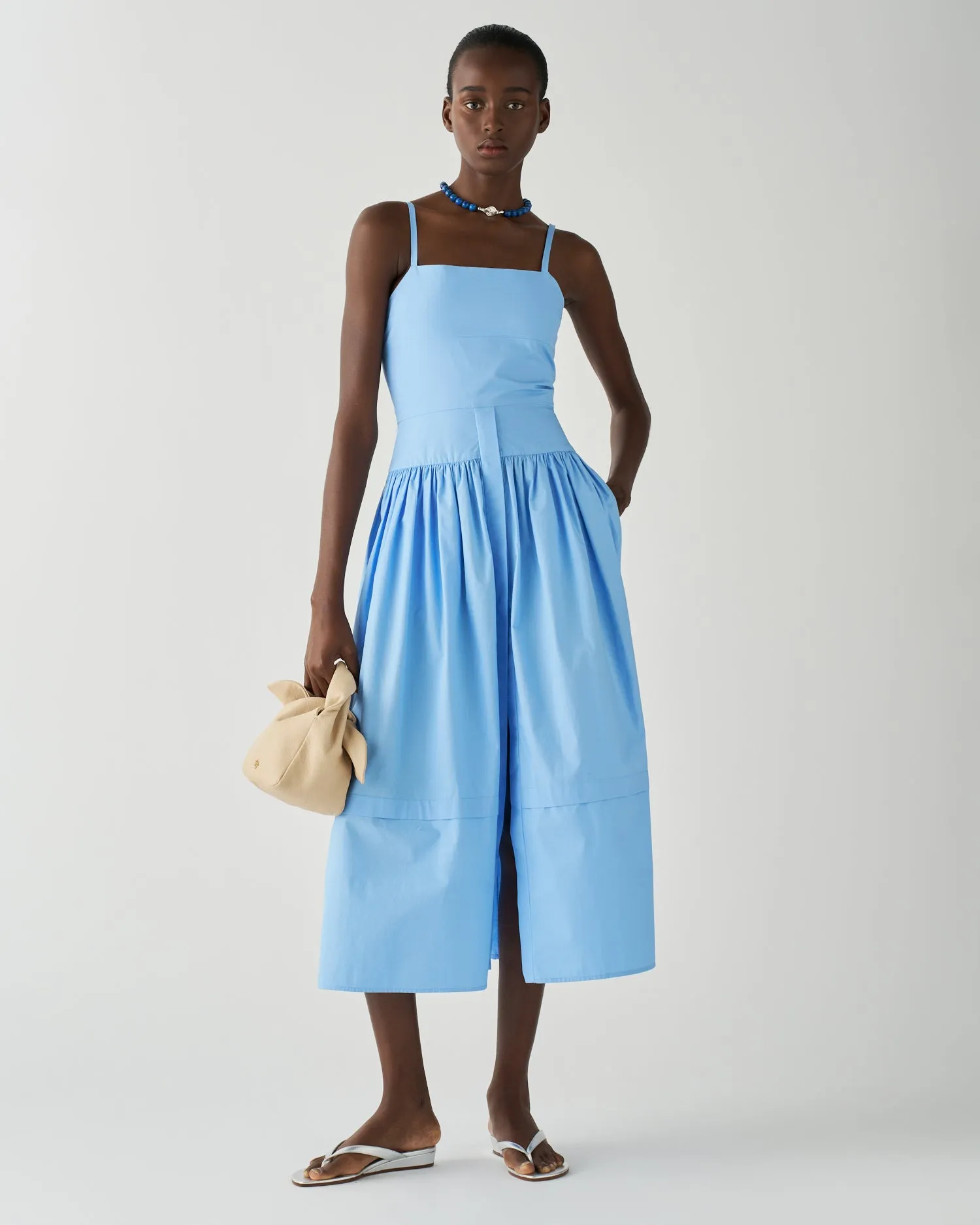 Issy Dress Cotton Poplin Blue sold by Rejina Pyo product image thumbnail 2