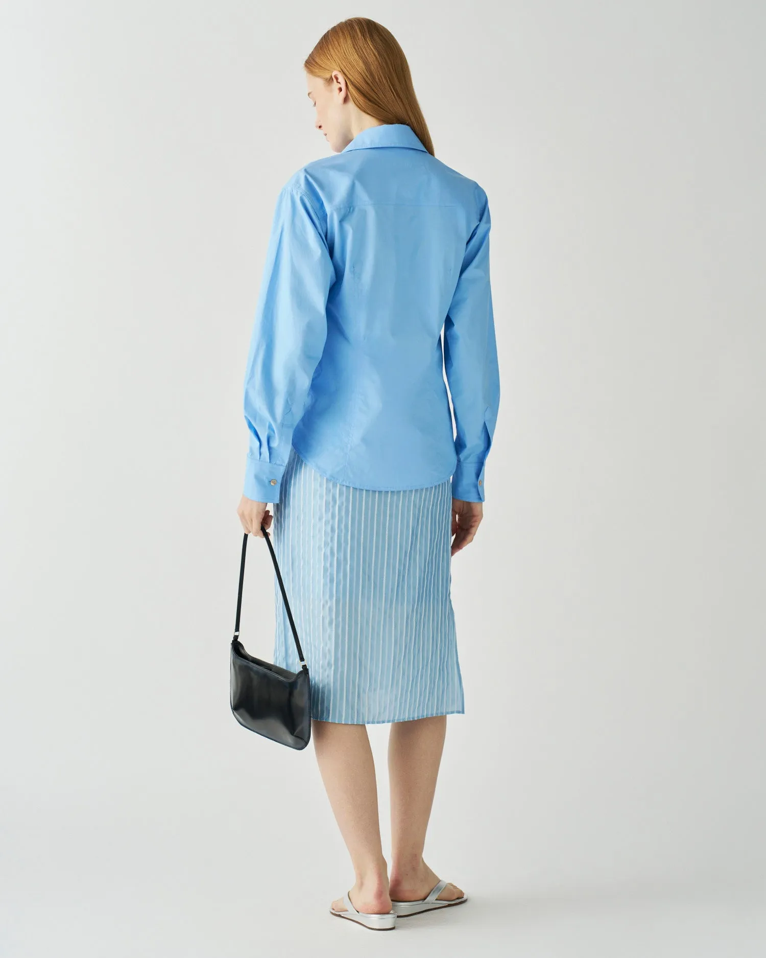 Robyn Shirt Cotton Poplin Blue sold by Rejina Pyo product image thumbnail 5