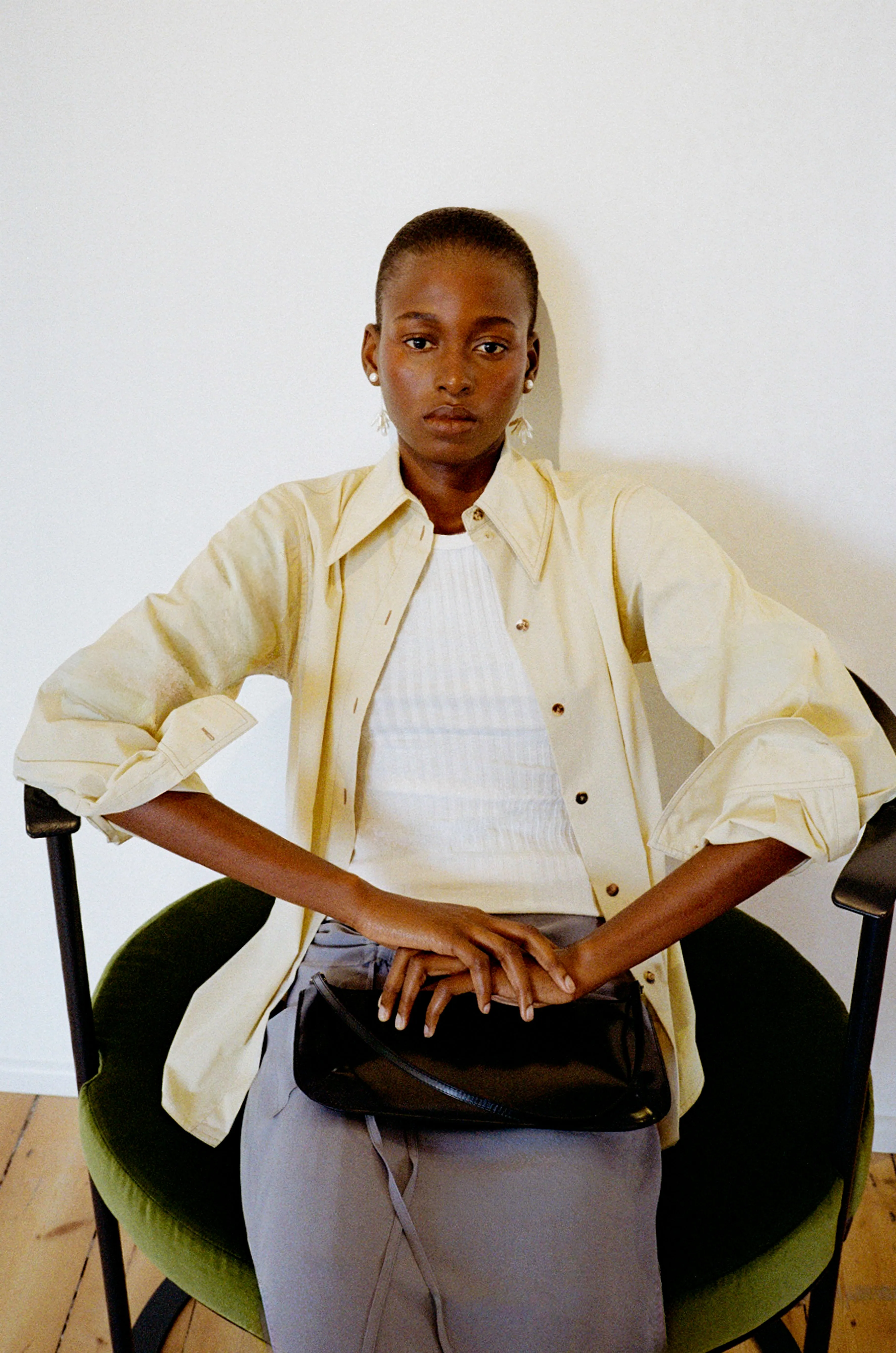 Robyn Shirt Cotton Poplin Butter sold by Rejina Pyo product image thumbnail 2