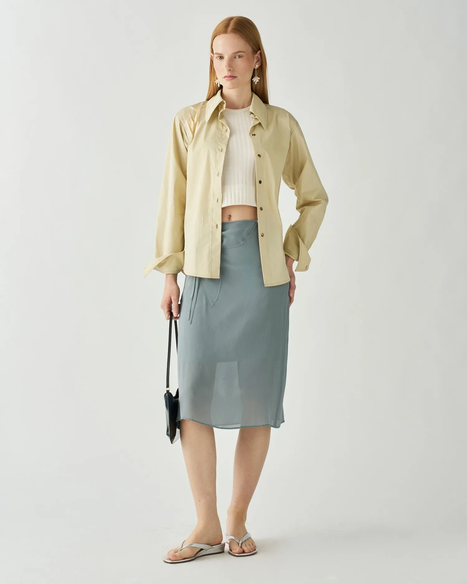 Robyn Shirt Cotton Poplin Butter sold by Rejina Pyo product image thumbnail 3