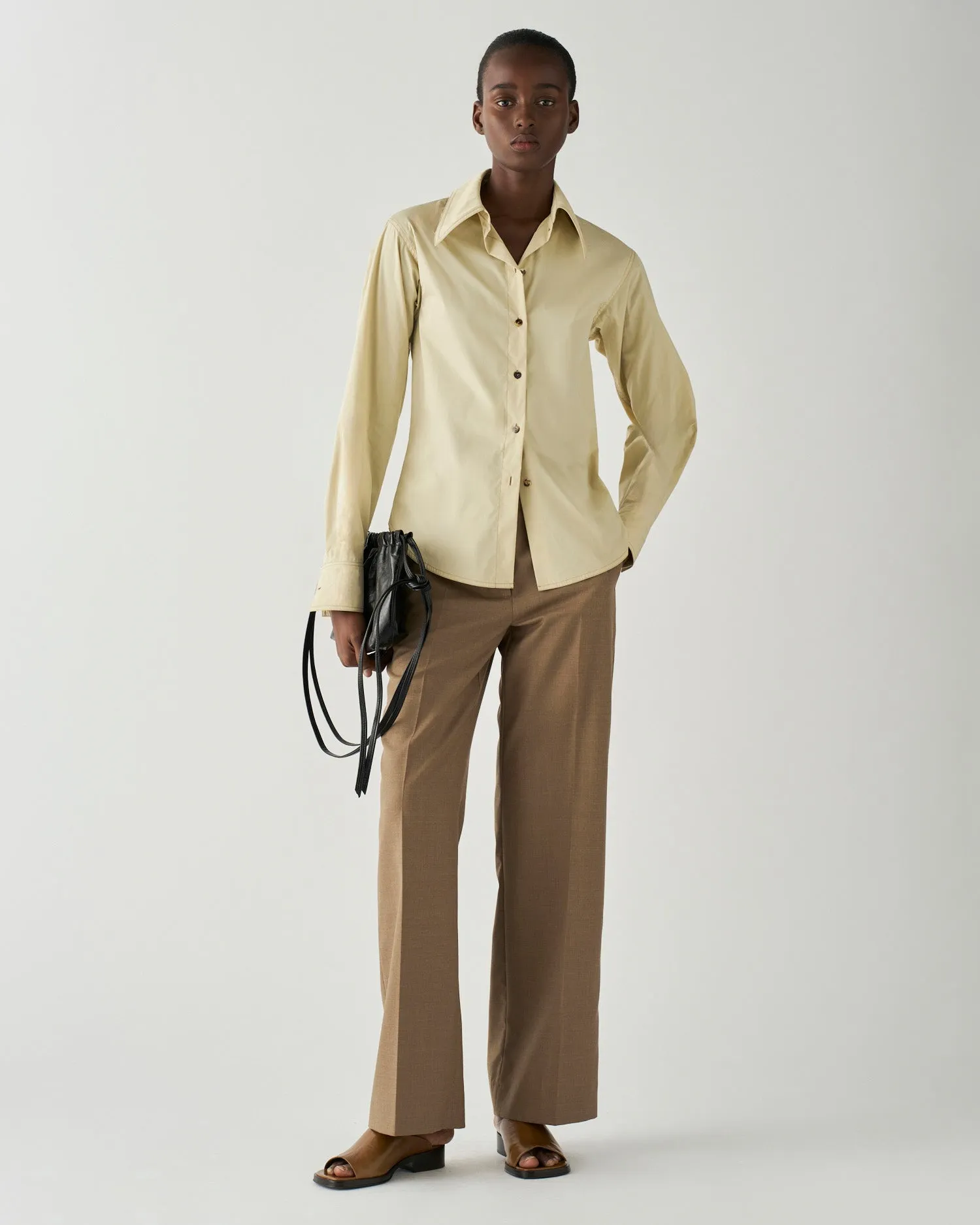 Robyn Shirt Cotton Poplin Butter sold by Rejina Pyo product image thumbnail 4