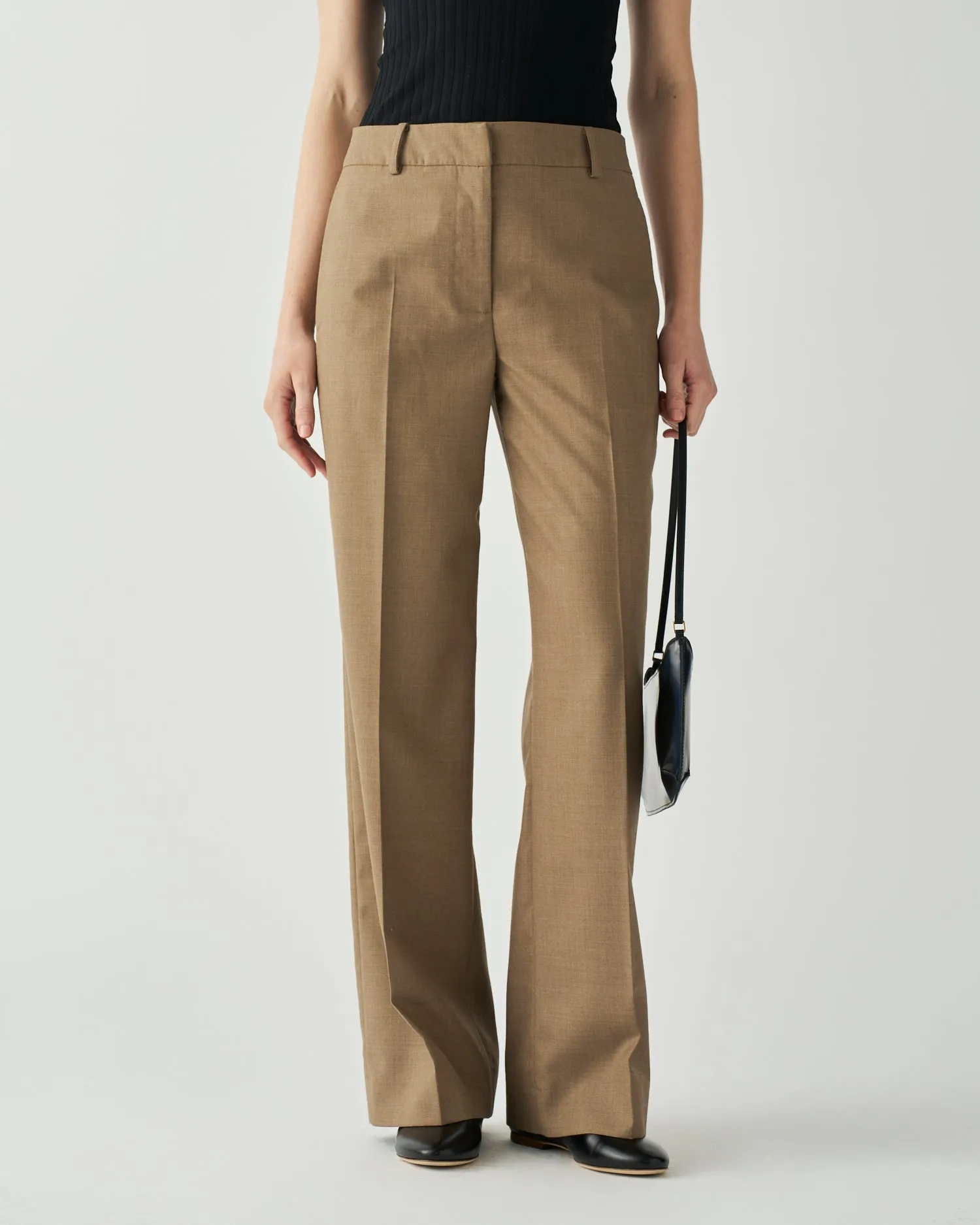 Cathy Trousers Wool Suiting Walnut sold by Rejina Pyo product image thumbnail 2