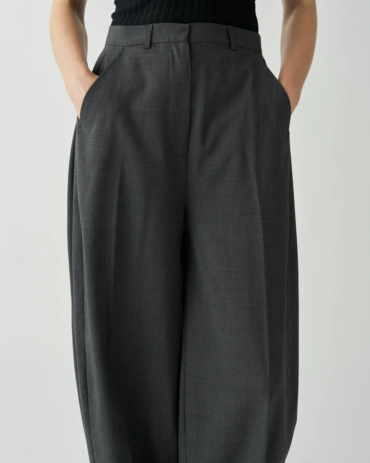 Sidney Trousers Wool Suiting Charcoal sold by Rejina Pyo product image thumbnail 5