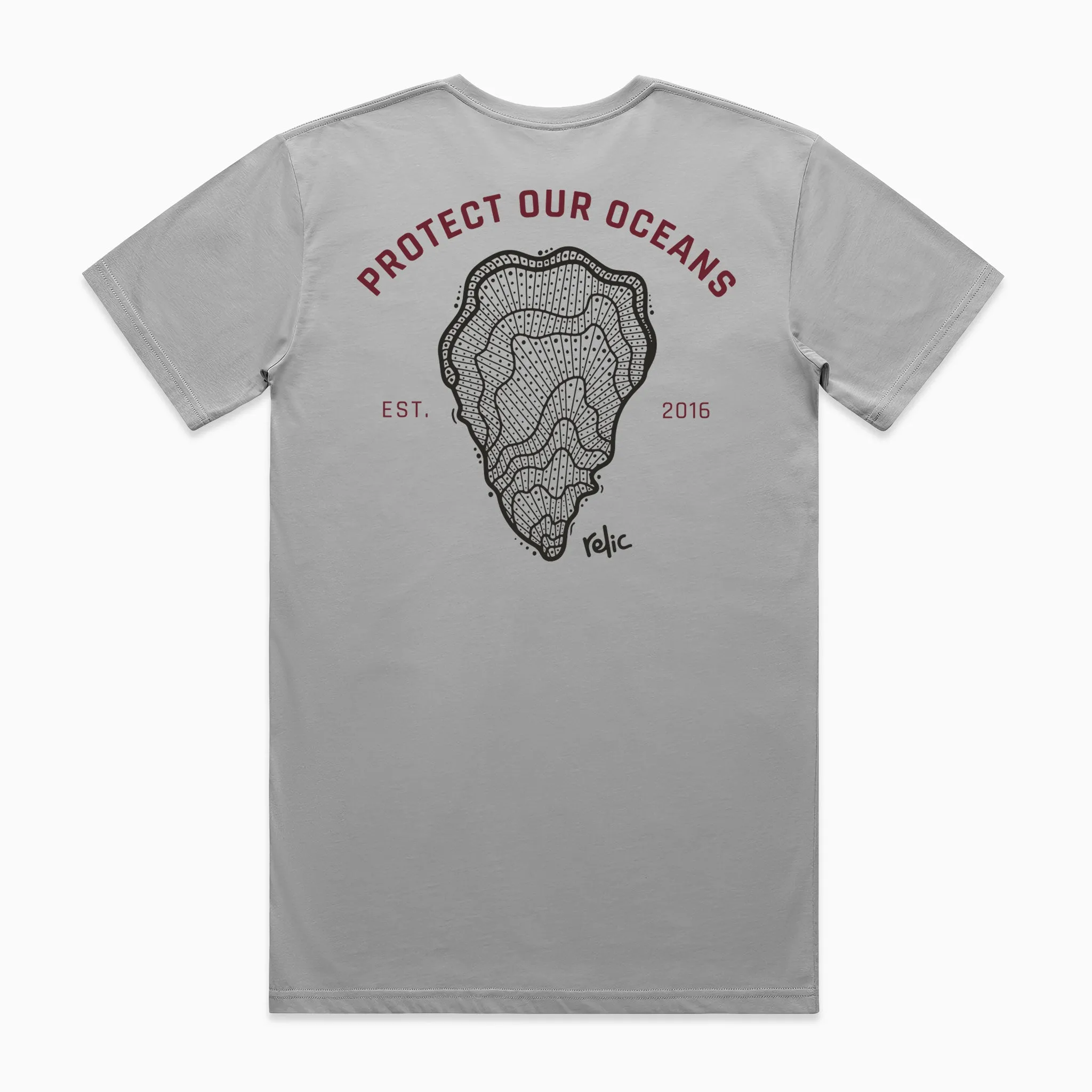 Oyster Tee - Grey sold by Relic