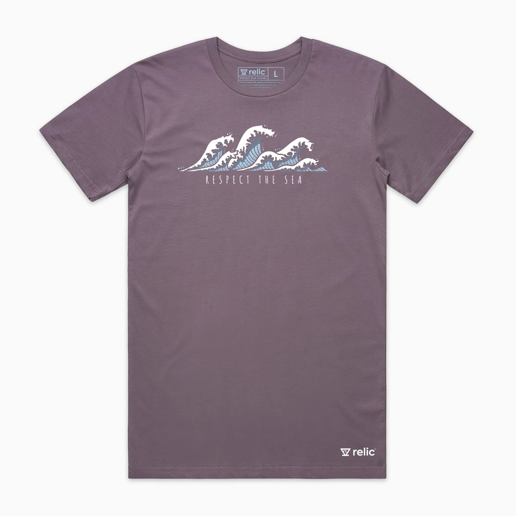 Respect The Sea Tee - Plum sold by Relic