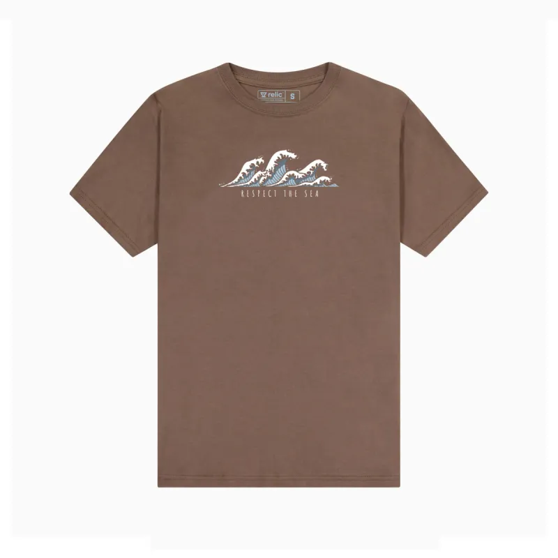 Respect The Sea Wave Tee - Meteorite Organic sold by Relic