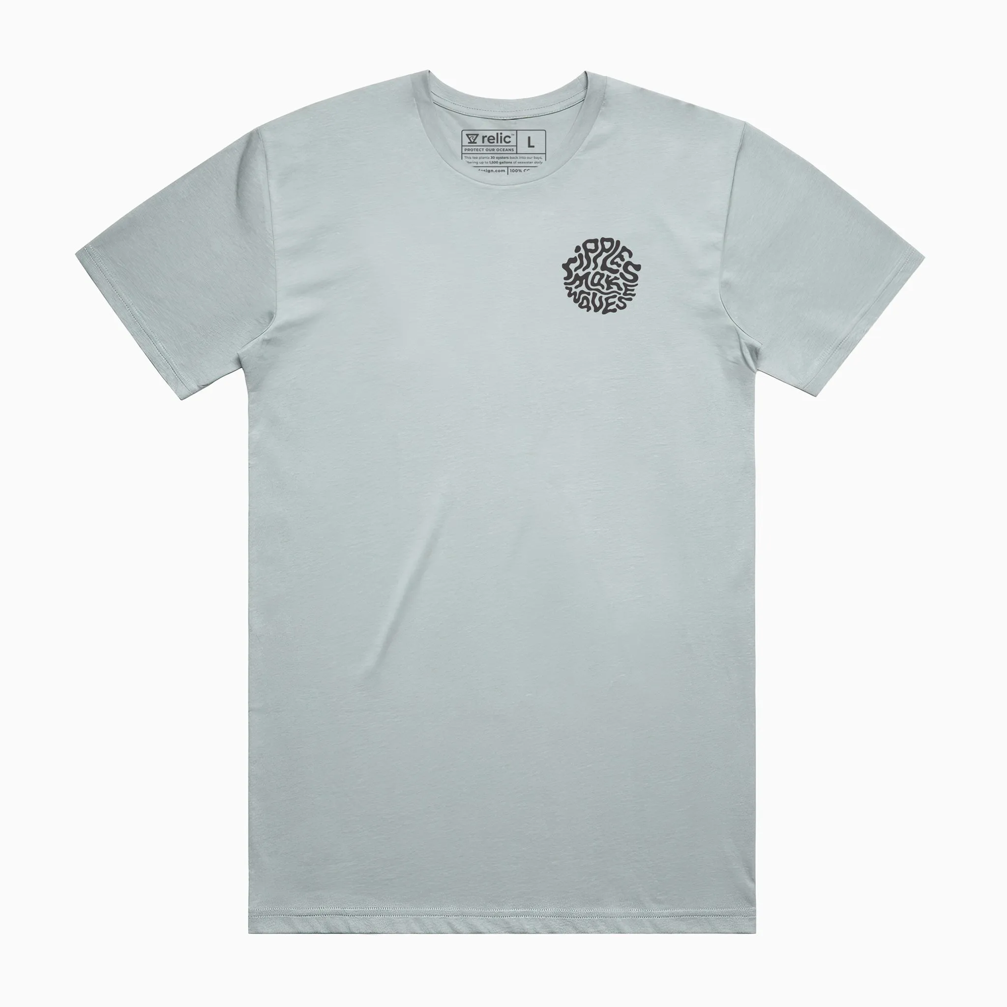 Ripples Make Waves Tee - Mist sold by Relic product image thumbnail 3