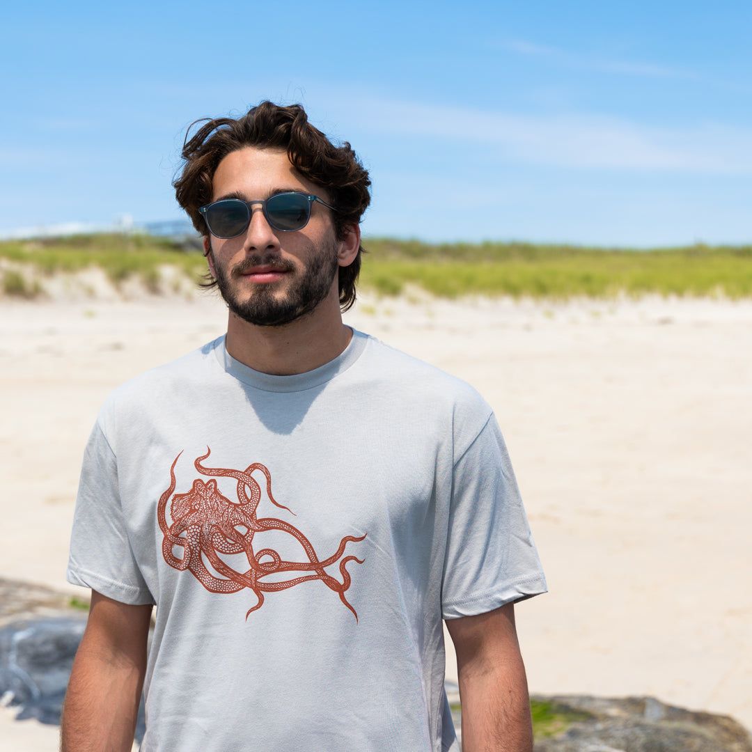 Octopus Tee - Grey sold by Relic product image thumbnail 2
