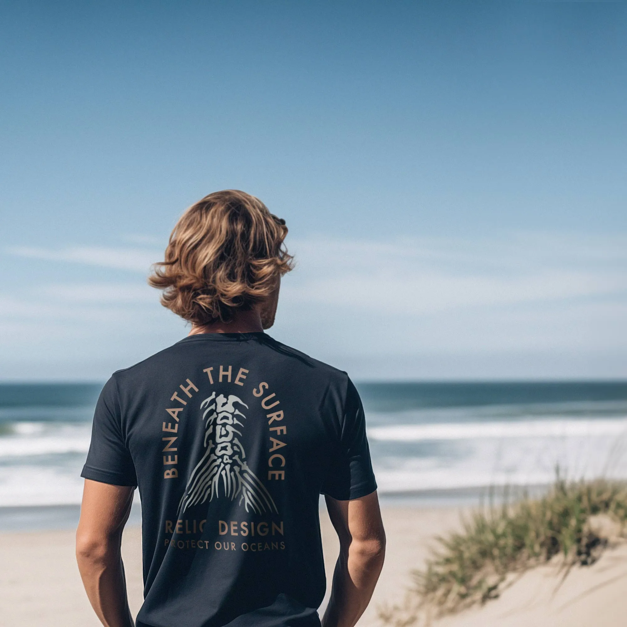 Beneath the Surface Tee - Deep Sea Blue sold by Relic product image thumbnail 4