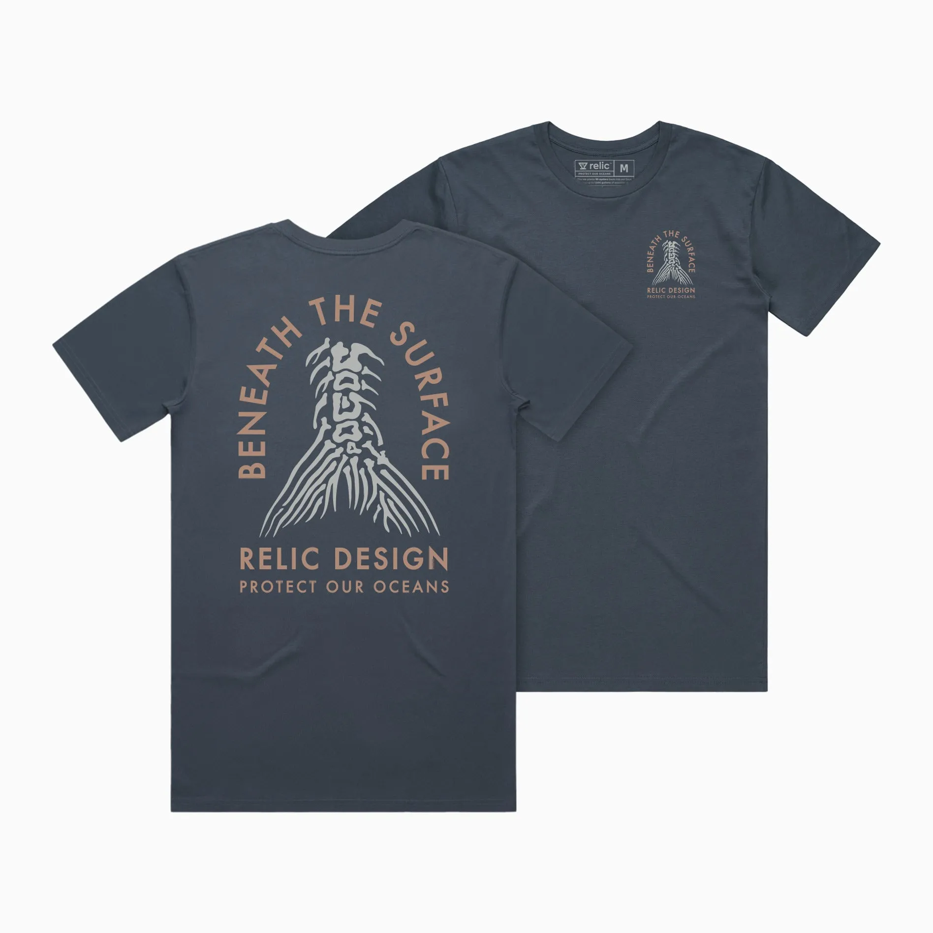 Beneath the Surface Tee - Deep Sea Blue sold by Relic