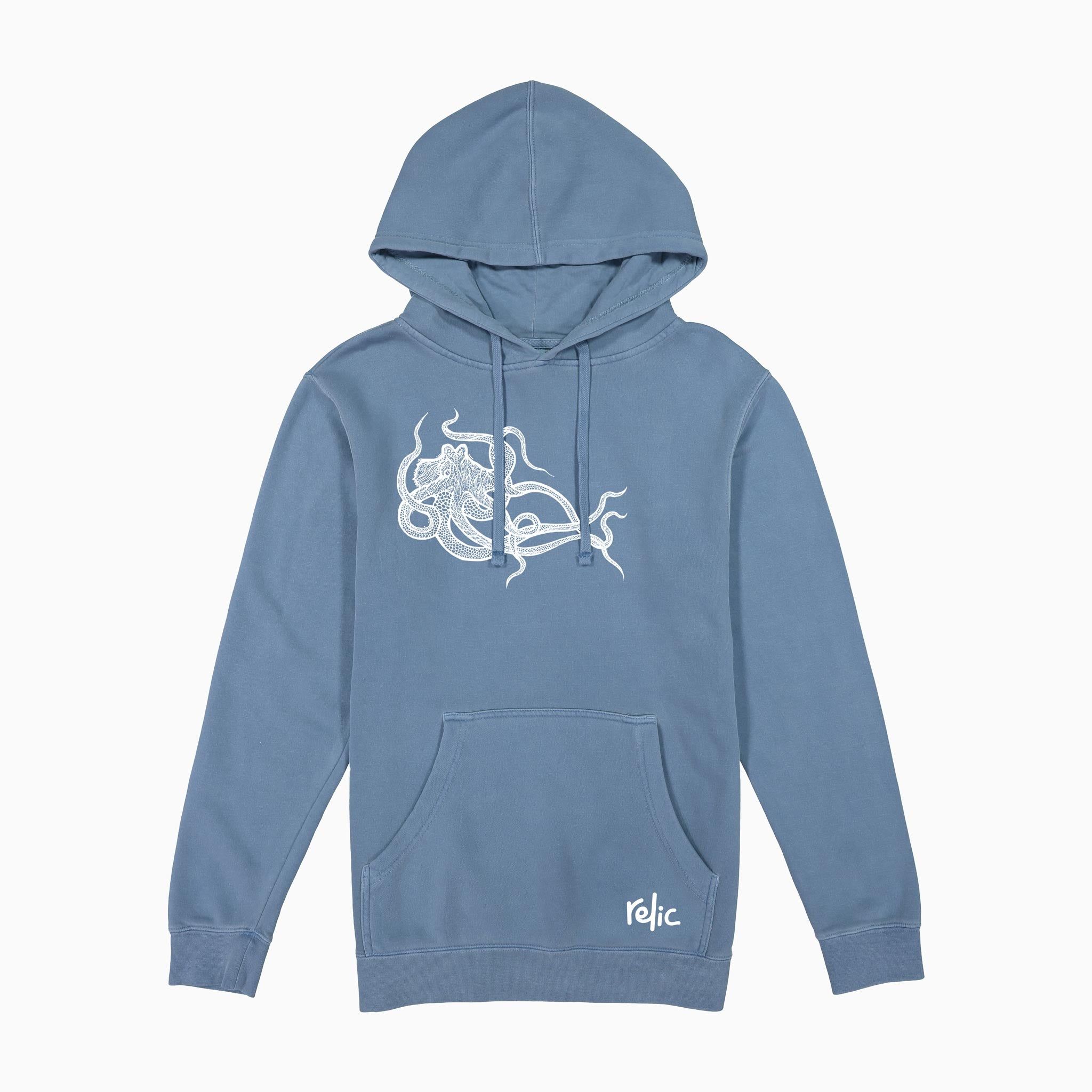 Octopus Hoodie - Peconic Blue sold by Relic