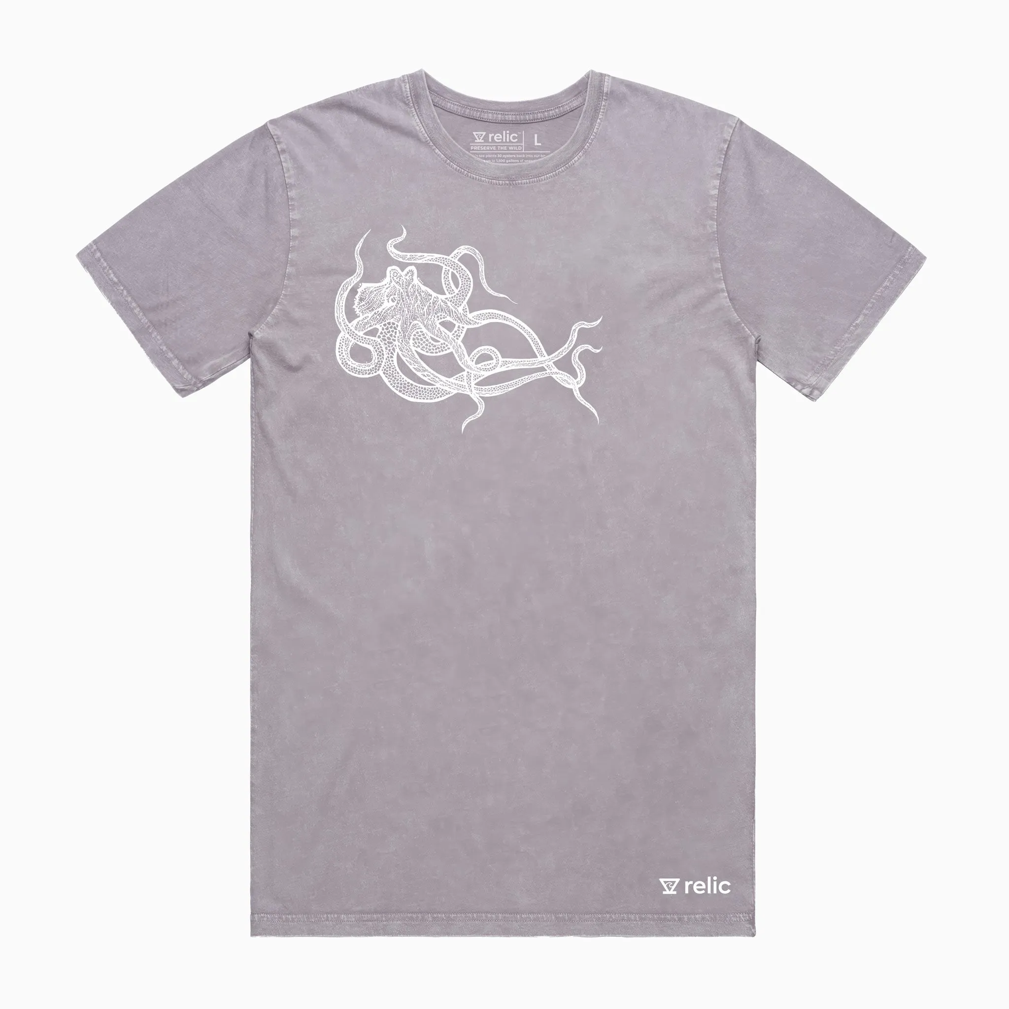 Octopus Tee - Acid Wash sold by Relic