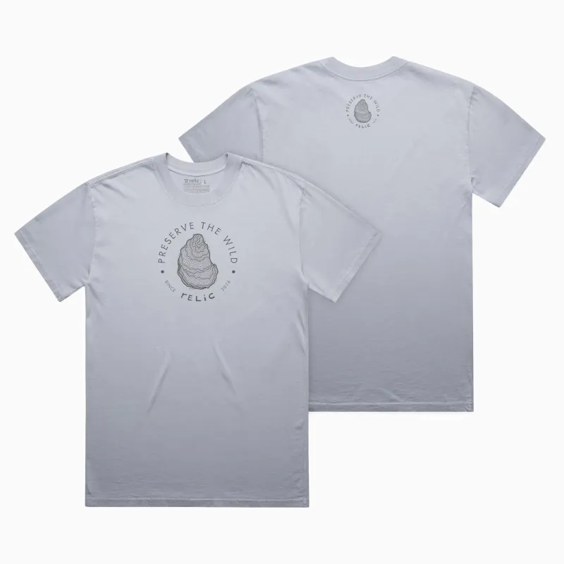 Heavy Oyster Tee - Light Blue sold by Relic