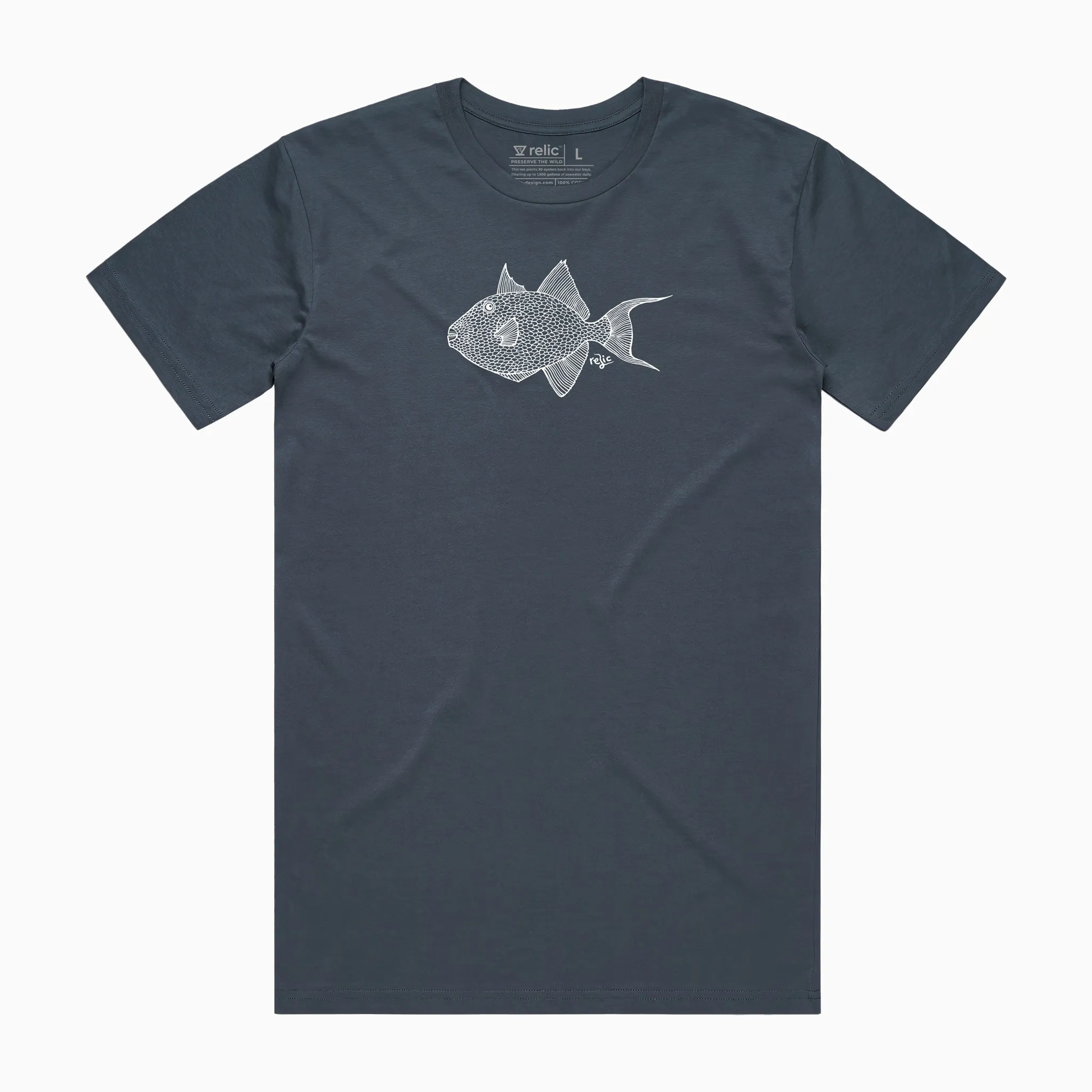 Triggerfish Tee - Navy sold by Relic