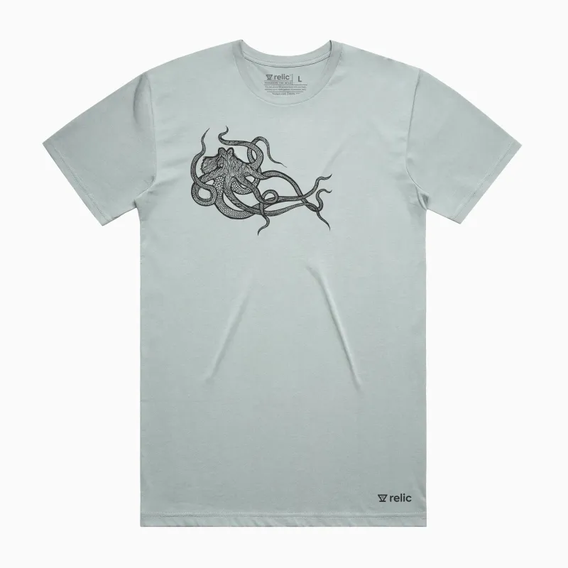 Octopus Tee - Bay Mist sold by Relic