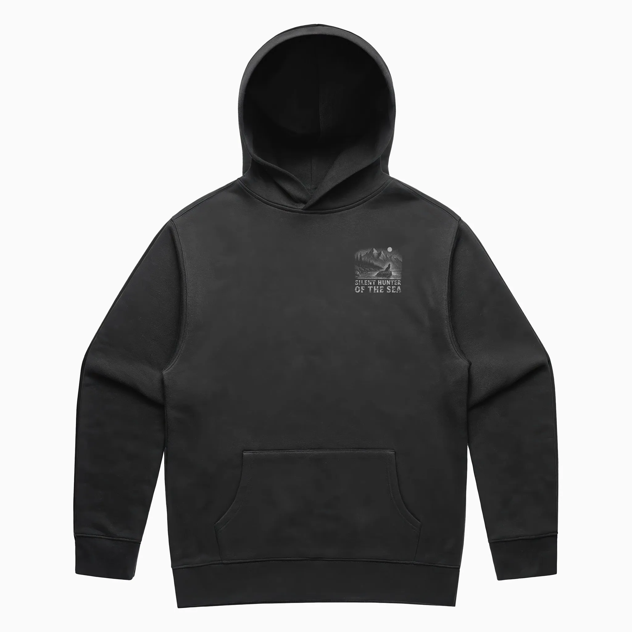 Recycled Silent Hunter of The Sea Hoodie - Faded Black sold by Relic product image thumbnail 3