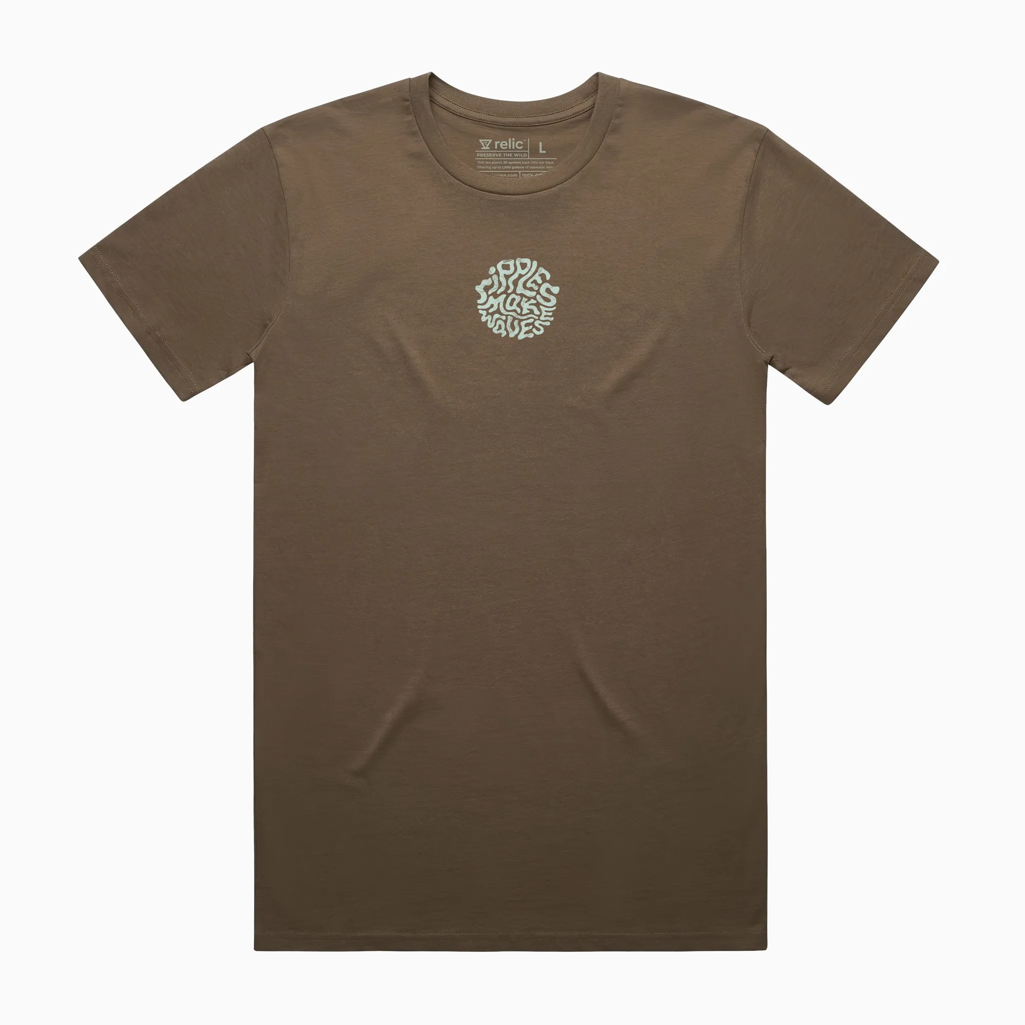 Ripples Make Waves Tee - Mudrock sold by Relic product image thumbnail 3