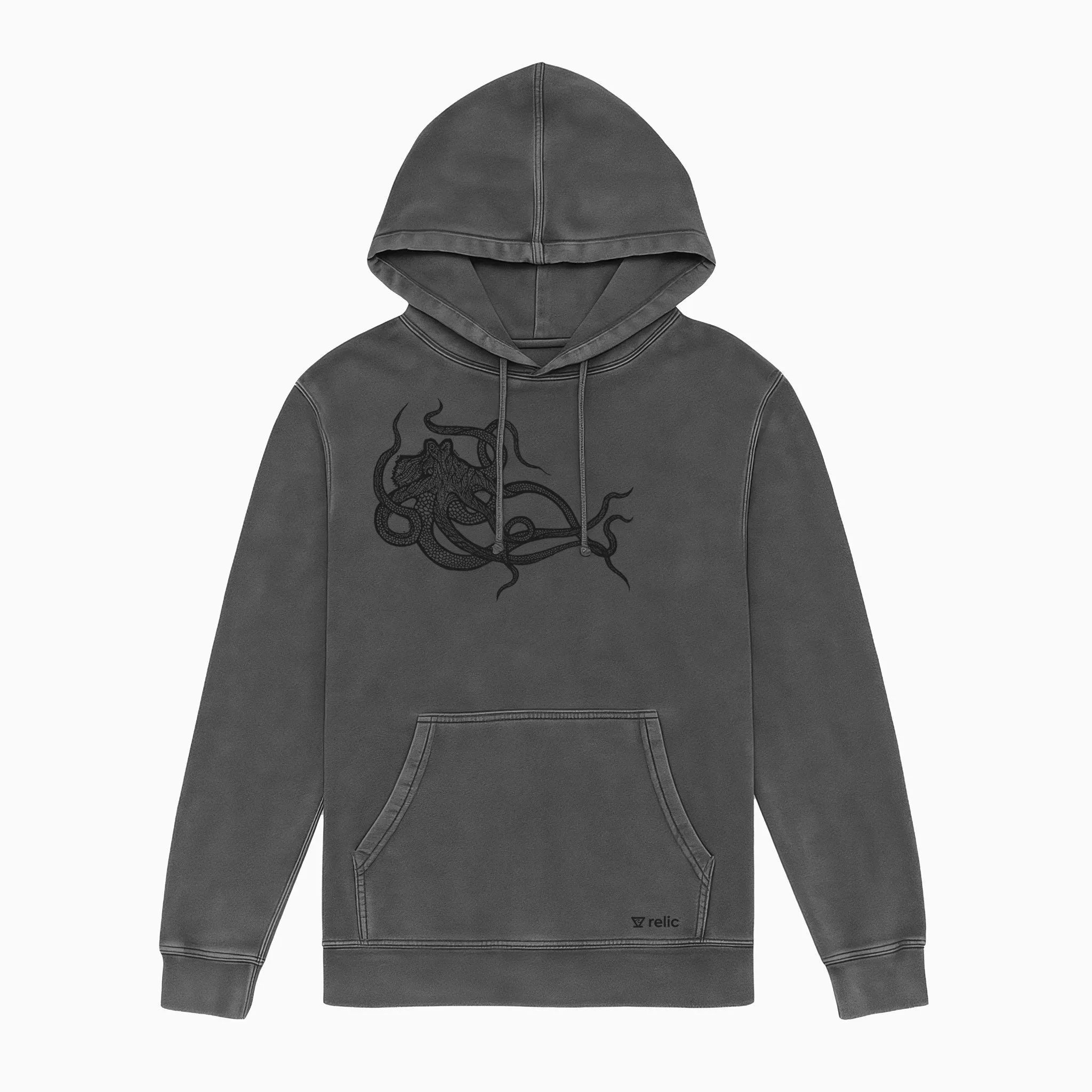 Octopus Hoodie - Charcoal sold by Relic