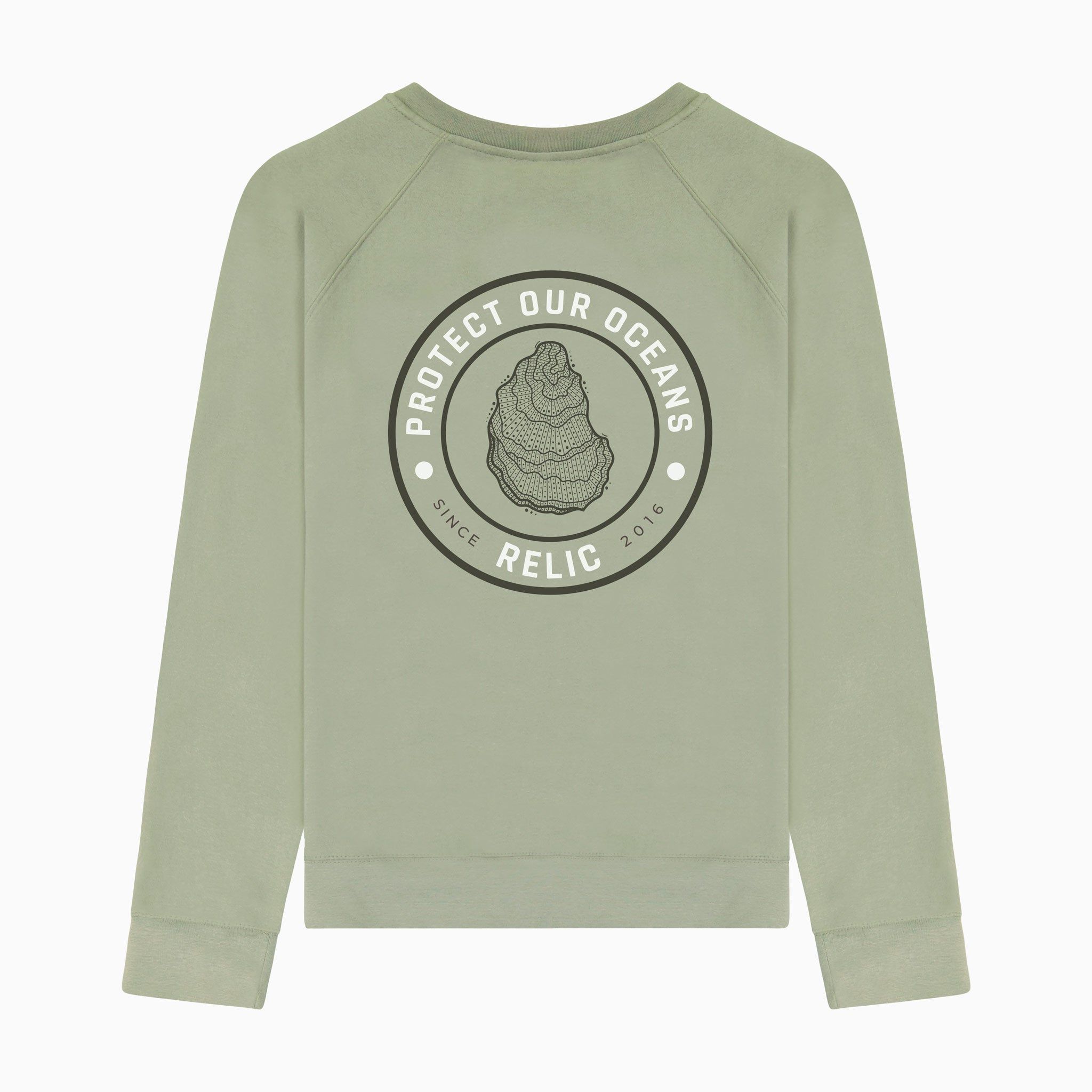 Oyster Crewneck - Sage sold by Relic