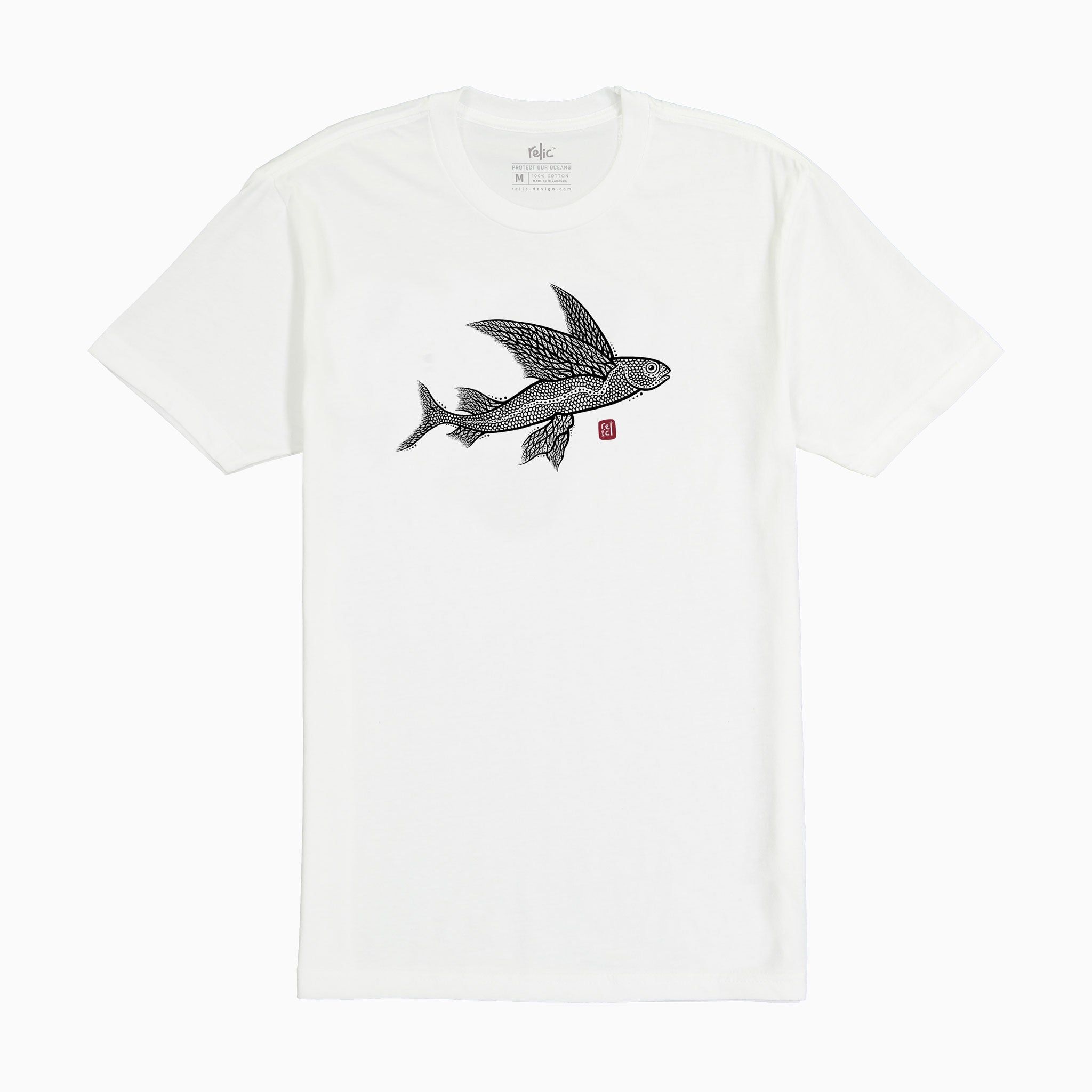 Flying Fish Tee - White sold by Relic
