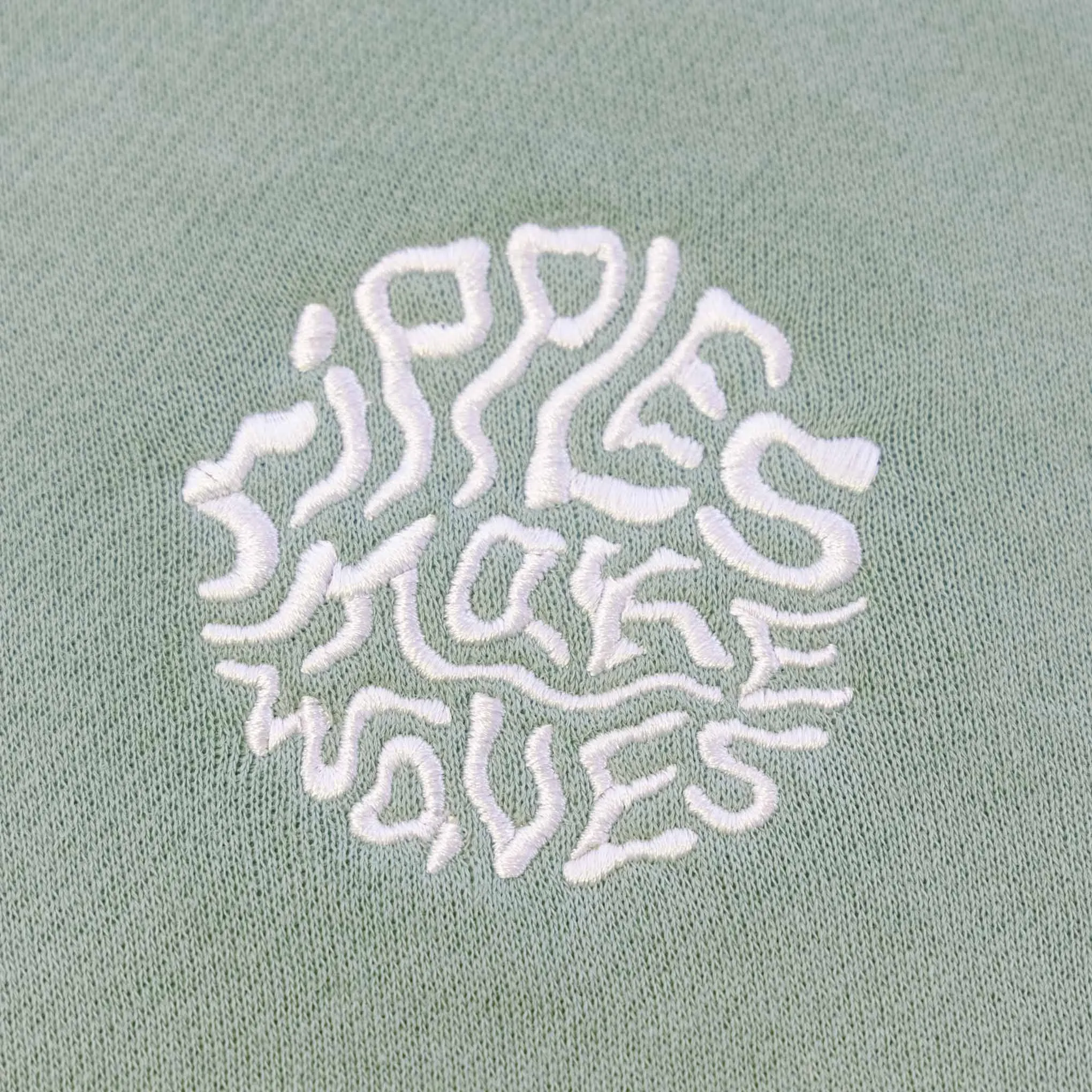 Ripples Make Waves Crop Top Hoodie - Sage sold by Relic product image thumbnail 3