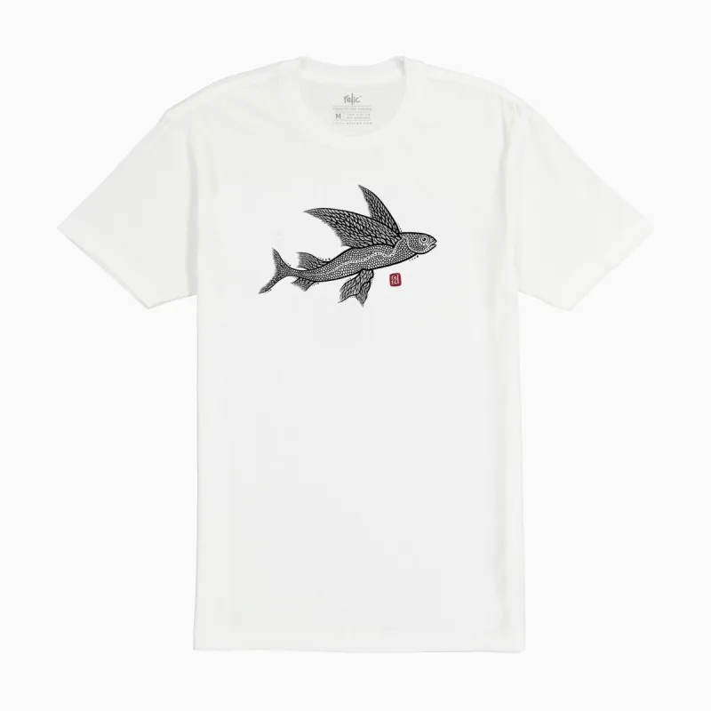 Flying Fish Tee - White sold by Relic