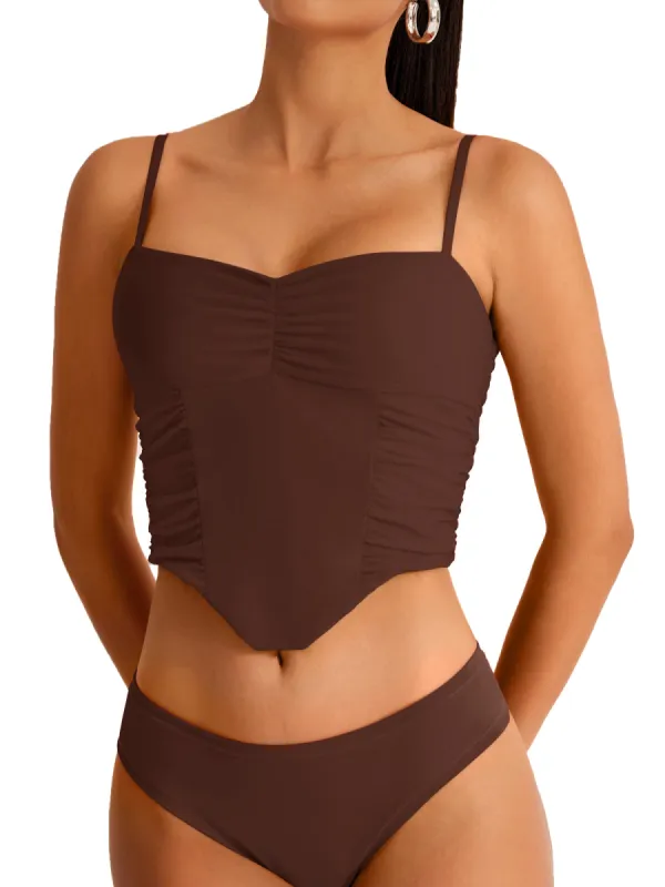 V Neck Tank Top Y2k Crop Tops Designer Collection sold by ReoRia