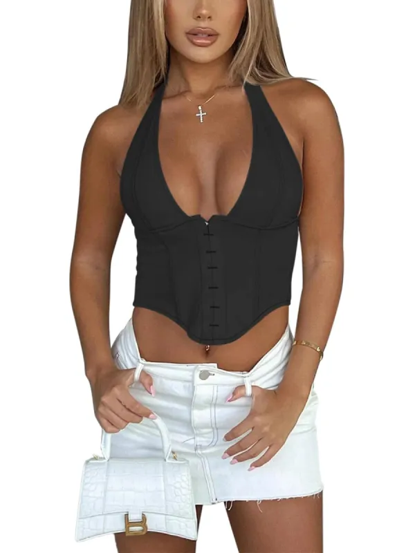 Vivid Charm Halter Corset Top sold by ReoRia