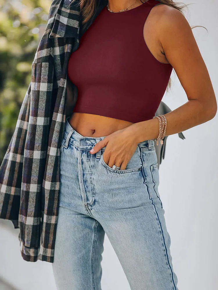 Fashionista’s Dream Crop Top-Burgundy sold by ReoRia product image thumbnail 2