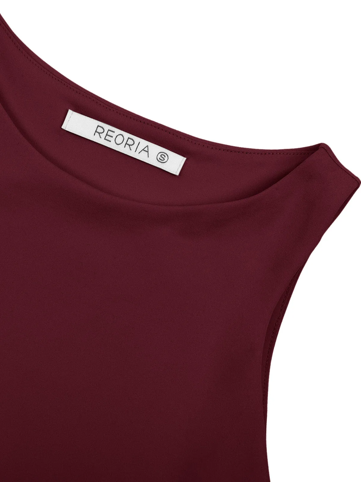 Fashionista’s Dream Crop Top-Burgundy sold by ReoRia product image thumbnail 5