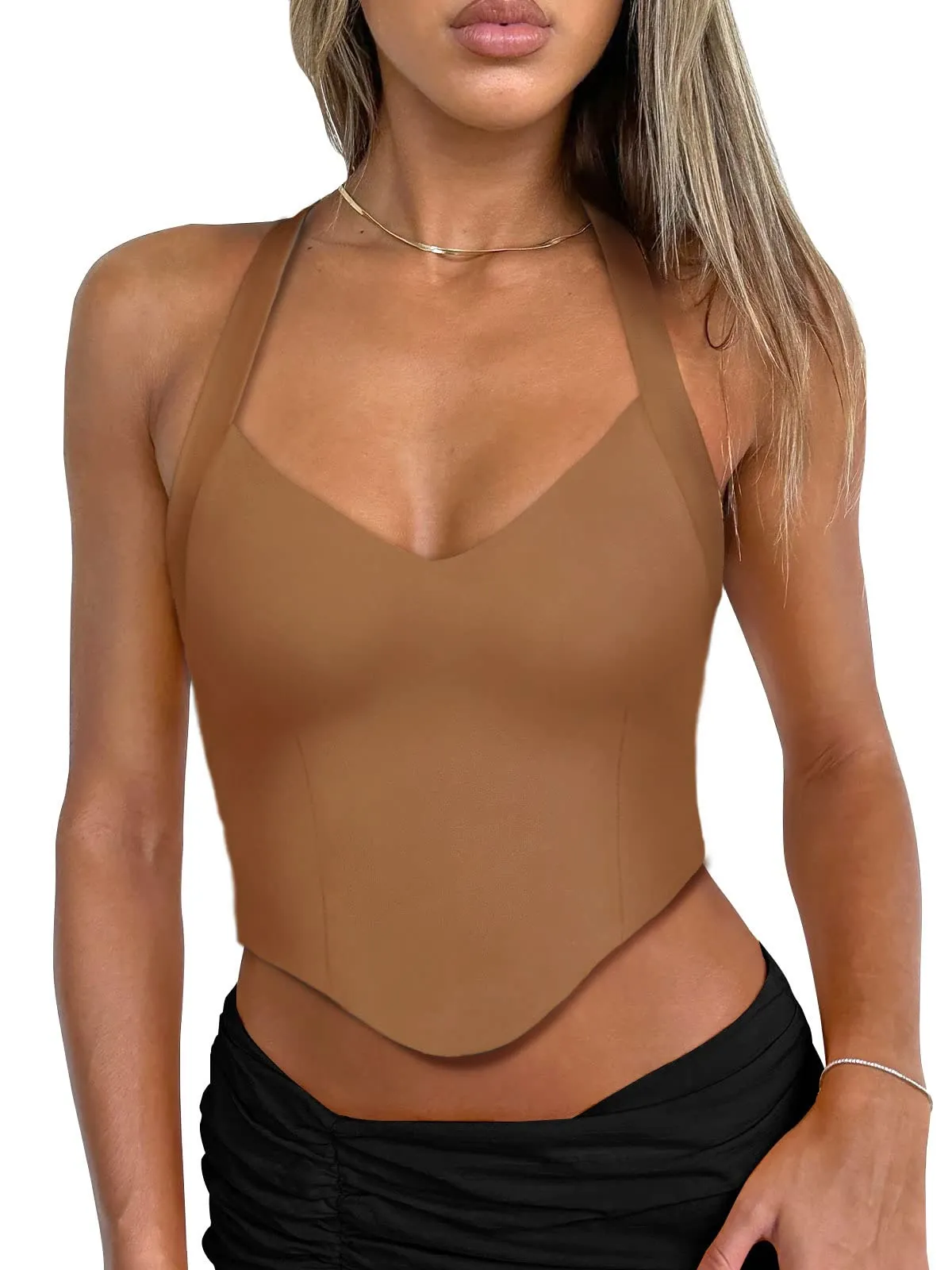 Radiant Poise Halter Corset Top sold by ReoRia product image thumbnail 2