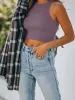 Fashionista’s Dream Crop Top-Grey Purple sold by ReoRia