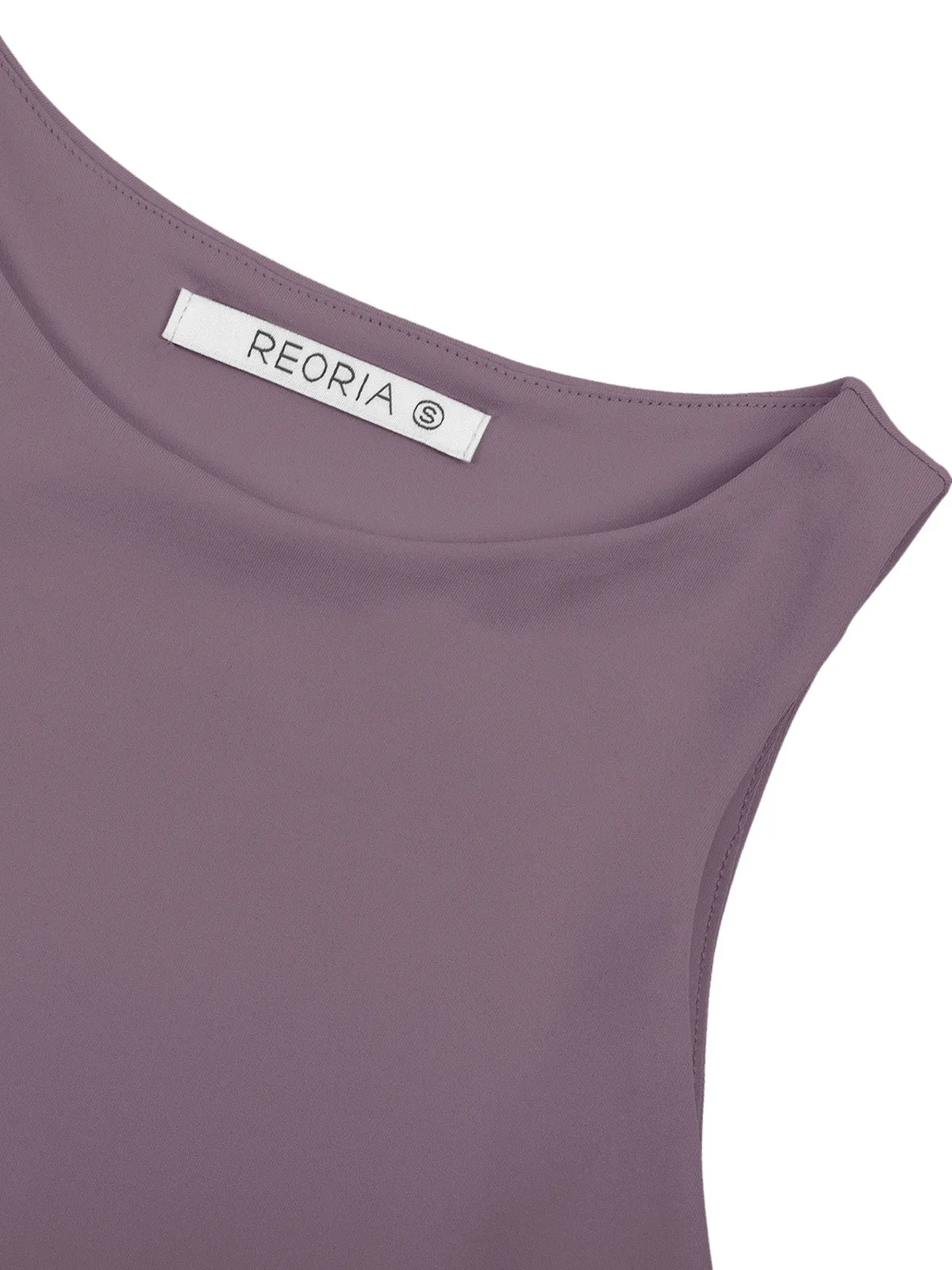 Fashionista’s Dream Crop Top-Grey Purple sold by ReoRia product image thumbnail 5