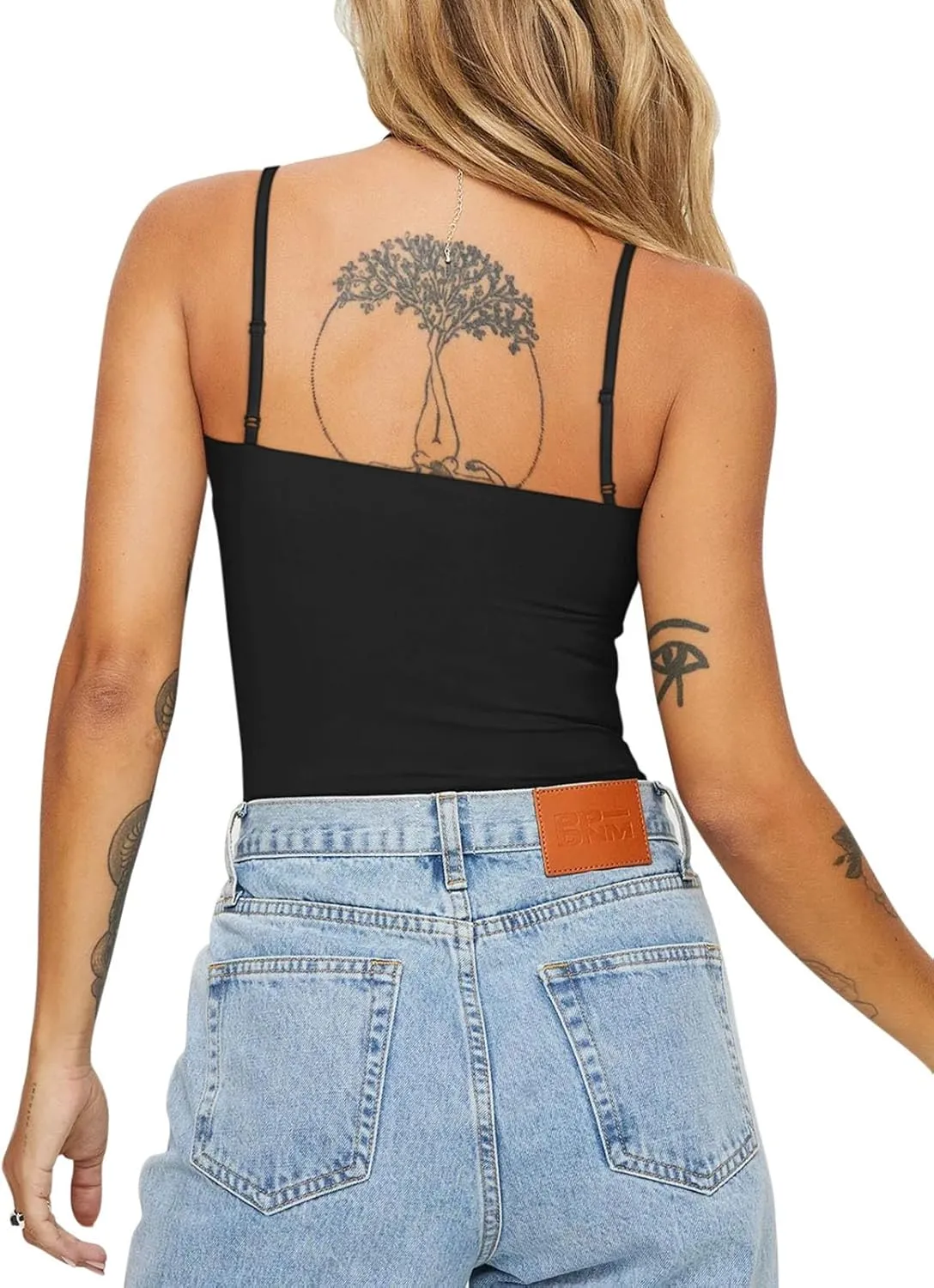 Sleek Desire Spaghetti Strap Bodysuit sold by ReoRia product image thumbnail 4