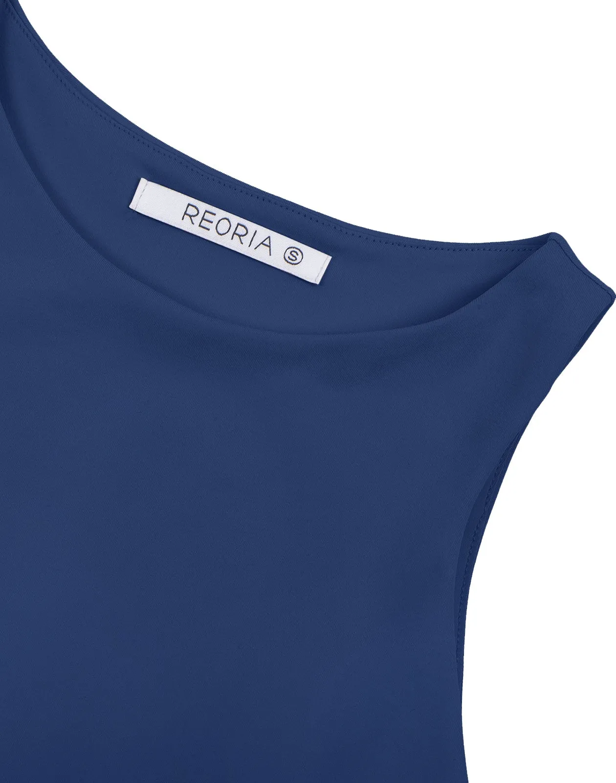 Fashionista’s Dream Crop Top-Deep Blue sold by ReoRia product image thumbnail 5